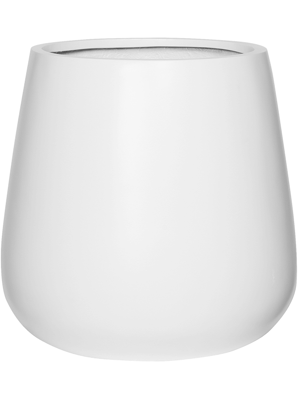 Fiberstone Plant Pot 46cm Height 32cm Dia Pax M Matt white