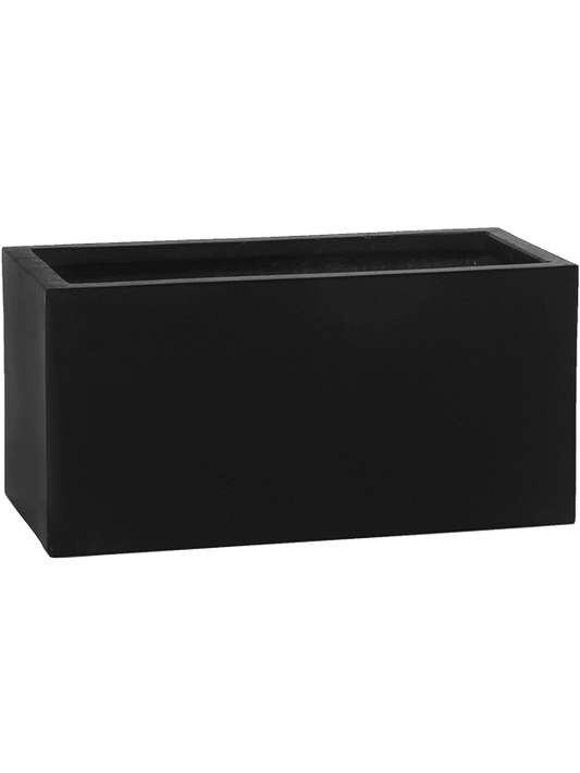 Fiberstone Plant Pot 20cm Height 18cm Dia Balcony XS Black