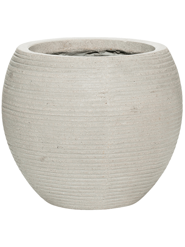 Ridged Horizontally Plant Pot 20cm Height 21cm Dia Abby S Cement