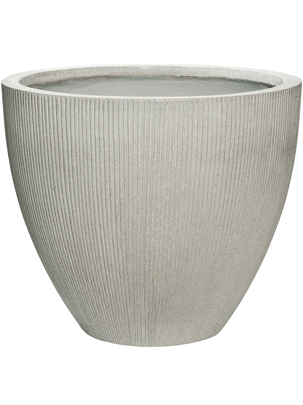 Ridged Vertically Plant Pot 43cm Height 46cm Dia Jesslyn S Cement