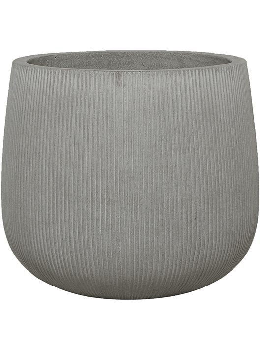 Ridged Vertically Plant Pot 36cm Height 29cm Dia Pax M Cement