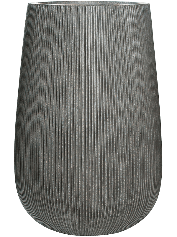 Ridged Vertically Plant Pot 66cm Height 30cm Dia Patt High M Dark Grey