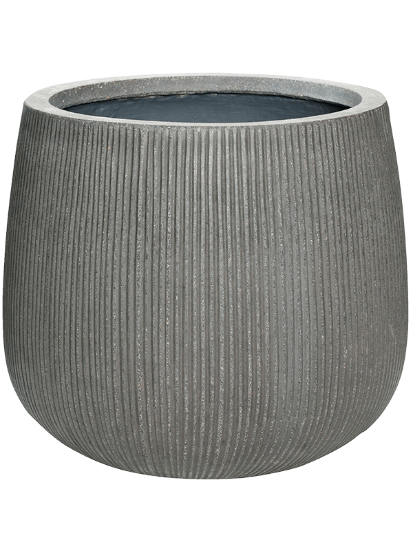 Ridged Vertically Plant Pot 36cm Height 29cm Dia Pax M Dark Grey