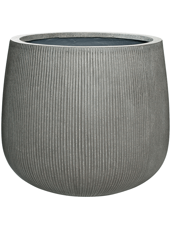 Ridged Vertically Plant Pot 48cm Height 50cm Dia Pax L Dark Grey