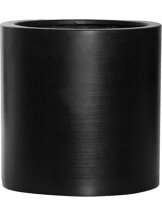 Fiberstone Plant Pot 25cm Height 23.5cm Dia Puk L Black