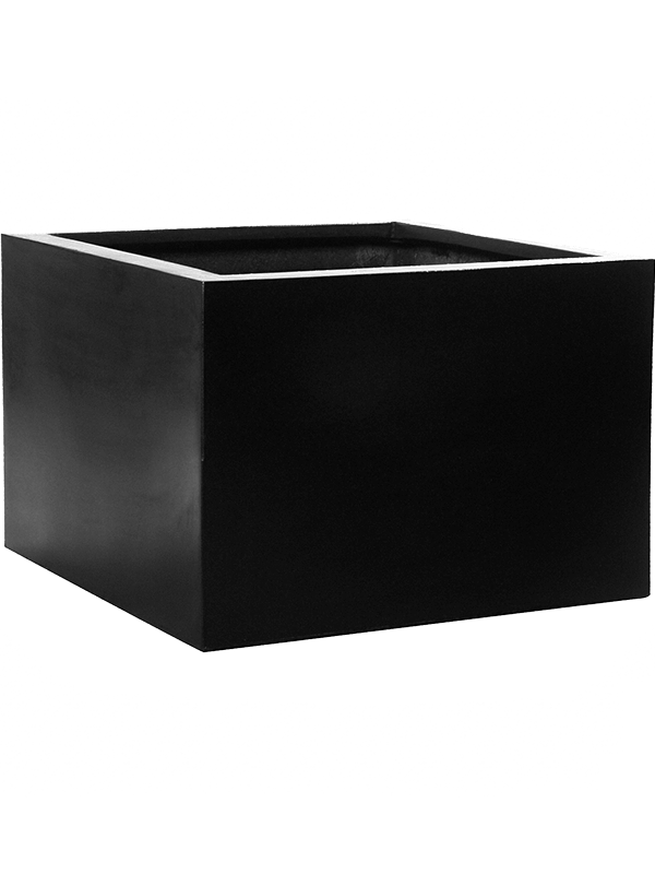 Fiberstone Plant Pot 90cm Height 130cm Dia Jumbo Middle High XXL Black