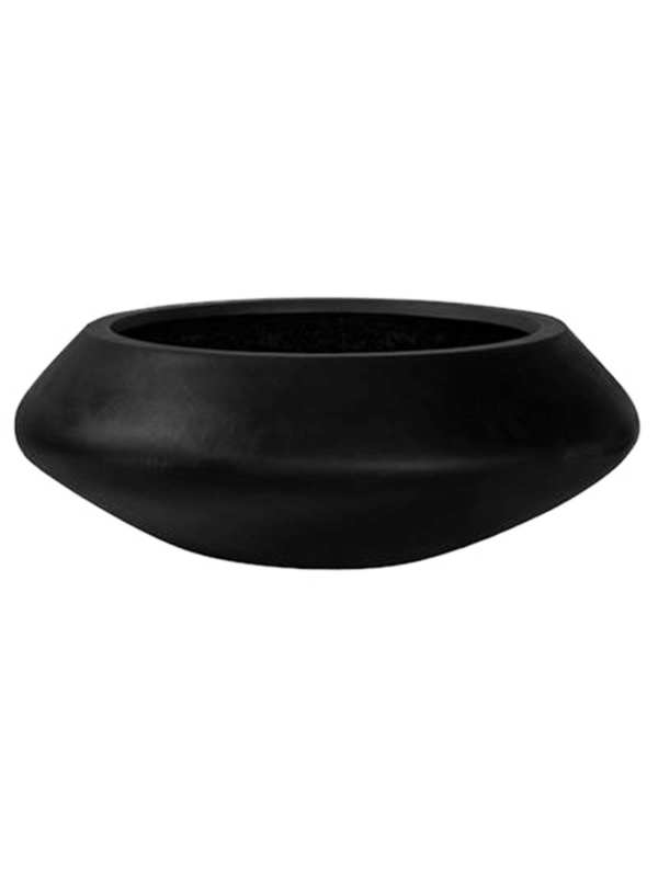 Fiberstone Plant Pot 22cm Height 44cm Dia Tara M Black