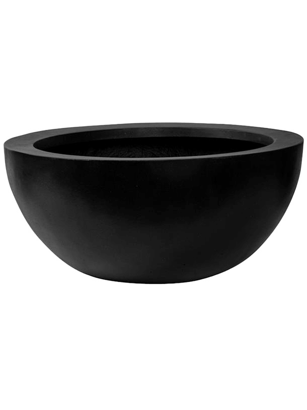 Fiberstone Plant Pot 28cm Height 50cm Dia Vic Bowl L Black