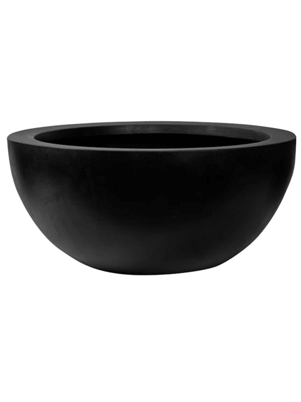 Fiberstone Plant Pot 23cm Height 46cm Dia Vic Bowl M Black