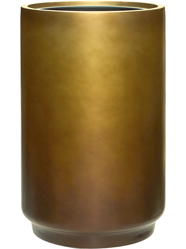 Baq Gradient Plant Pot 60cm Height 33cm Dia Cylinder Matt Honey (met inzetbak)