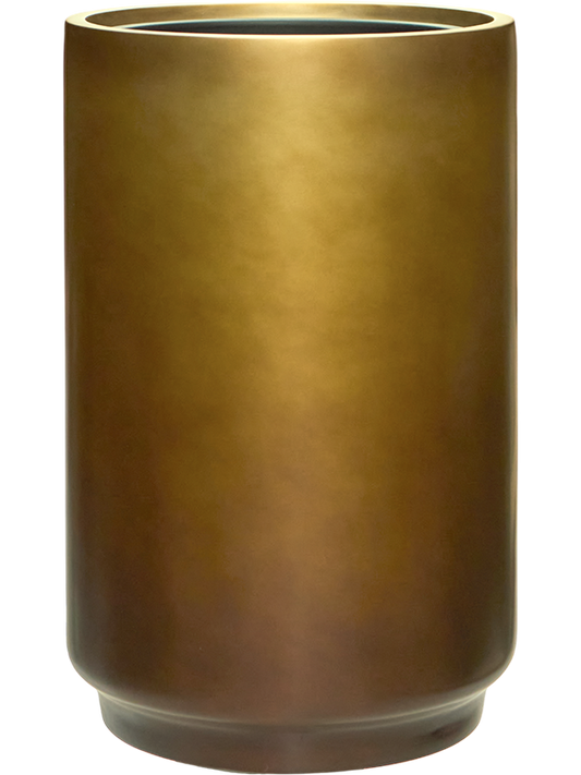 Baq Gradient Plant Pot 60cm Height 33cm Dia Cylinder Matt Honey (met inzetbak)