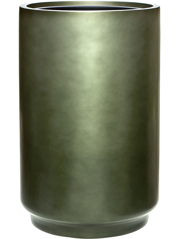 Baq Gradient Plant Pot 60cm Height 33cm Dia Cylinder Matt Forest Green (met inzetbak)