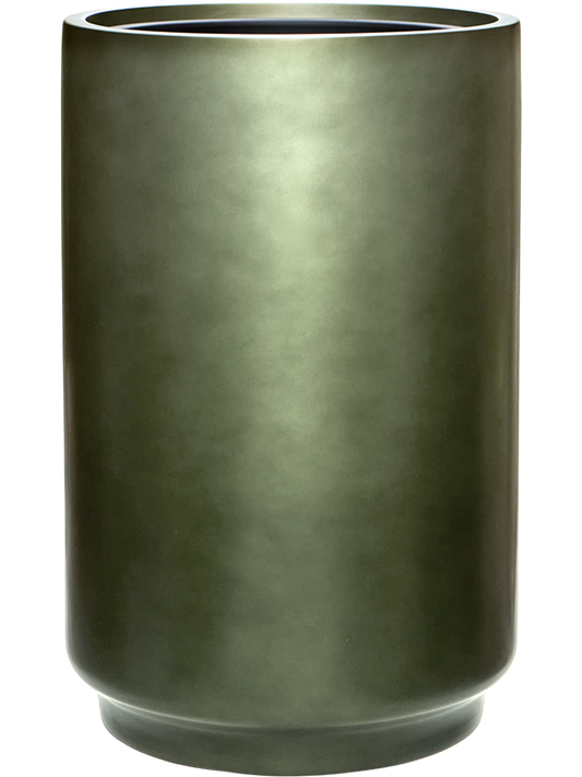 Baq Gradient Plant Pot 60cm Height 33cm Dia Cylinder Matt Forest Green (met inzetbak)