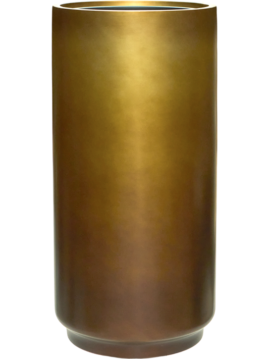 Baq Gradient Plant Pot 80cm Height 33cm Dia Cylinder Matt Honey (met inzetbak)