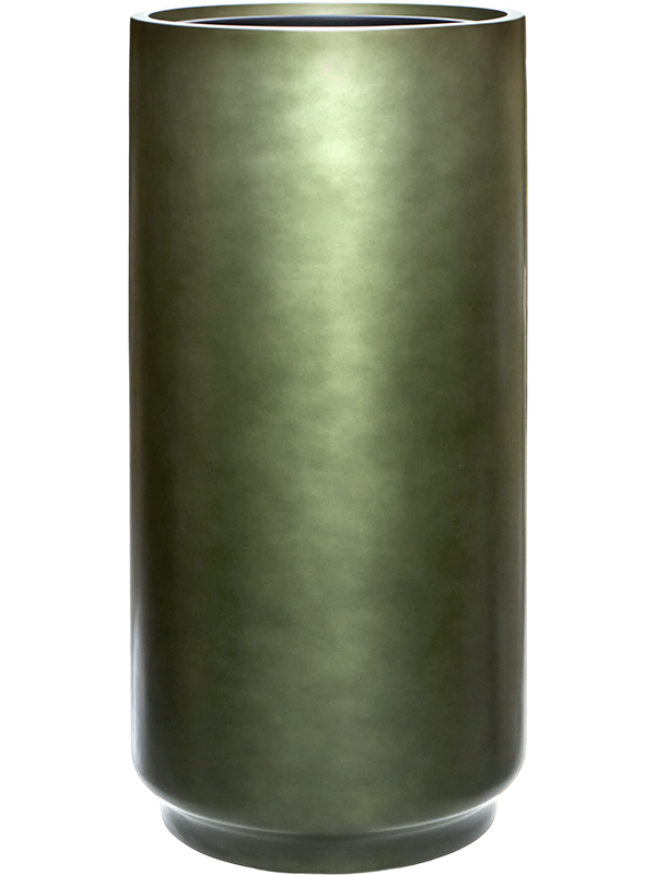 Baq Gradient Plant Pot 80cm Height 33cm Dia Cylinder Matt Forest Green (met inzetbak)