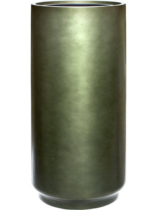 Baq Gradient Plant Pot 80cm Height 33cm Dia Cylinder Matt Forest Green (met inzetbak)