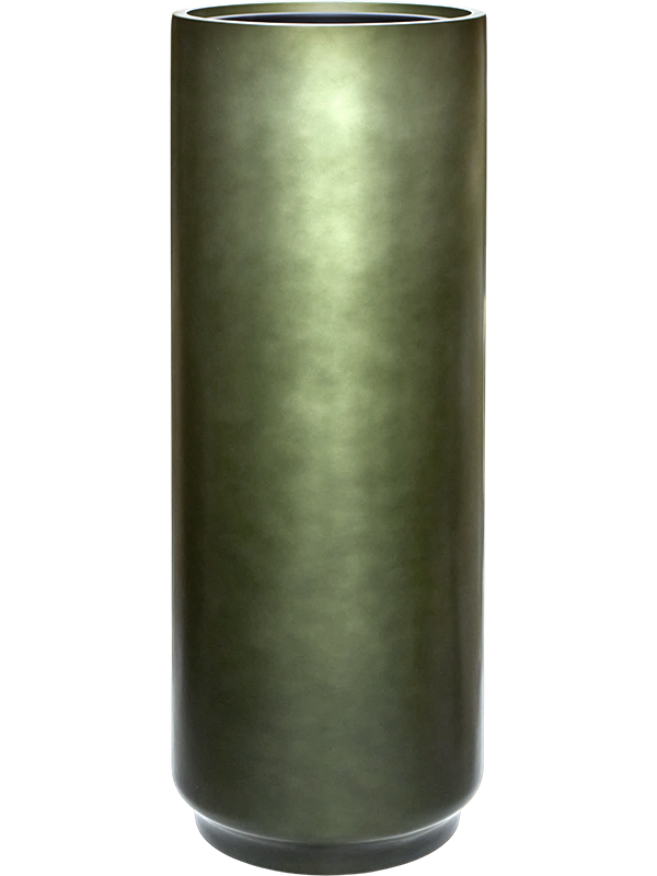 Baq Gradient Plant Pot 100cm Height 33cm Dia Cylinder Matt Forest Green (met inzetbak)