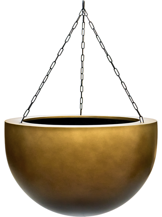 Baq Gradient Plant Pot 28cm Dia Hanging Bowl Matt Honey