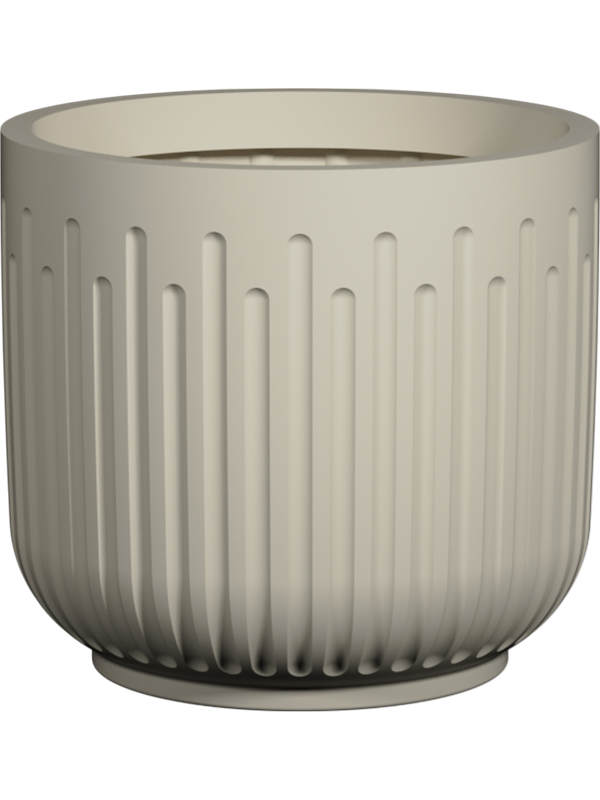Ionic Plant Pot 30cm Height 29cm Dia Arcus XS, Silk White