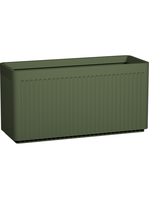 Ionic Plant Pot 40cm Height 26cm Dia Jort Linea S, Sage Green