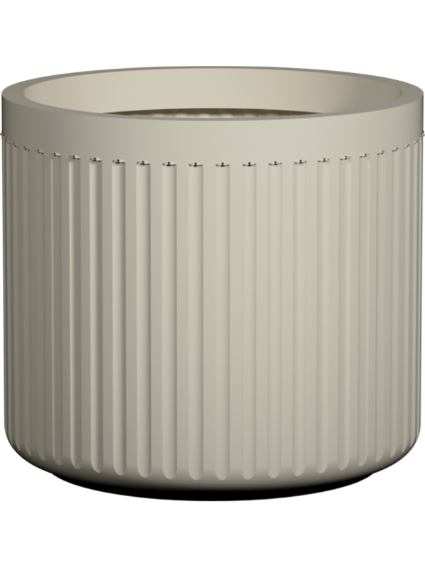 Ionic Plant Pot 36cm Height 21cm Dia Turris Low S, Silk White