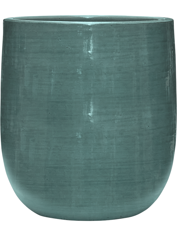 Plain Striped Plant Pot 41cm Height 30cm Dia Darcy Aqua