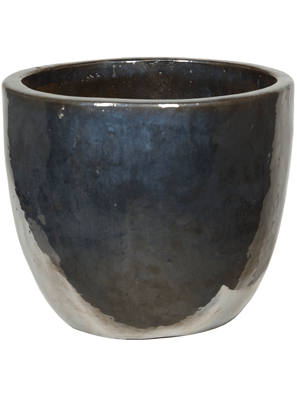 Plain Plant Pot 34cm Height 31cm Dia Couple Metal Glaze