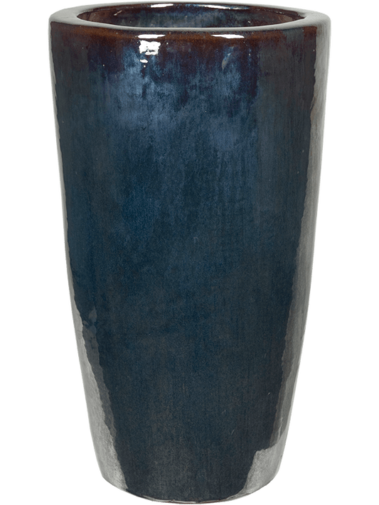 Plain Plant Pot 70cm Height 27cm Dia Partner Metal Glaze
