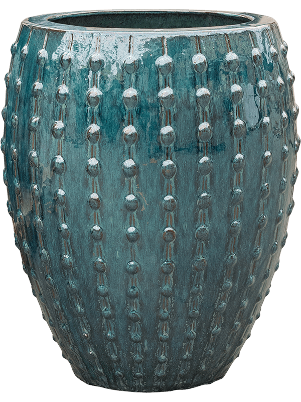 Laos Plant Pot 55cm Height 29cm Dia Emperor Ocean Blue