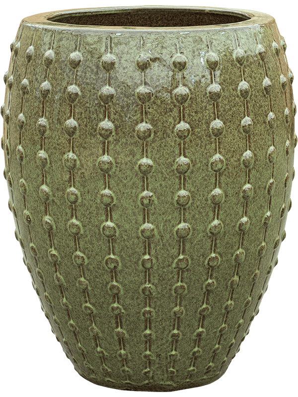 Laos Plant Pot 55cm Height 29cm Dia Emperor Green