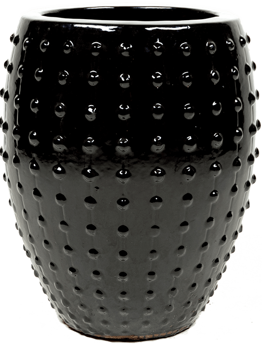 Laos Plant Pot 67cm Height 37cm Dia Emperor Black