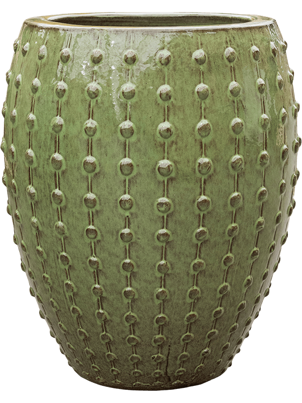 Laos Plant Pot 67cm Height 37cm Dia Emperor Green