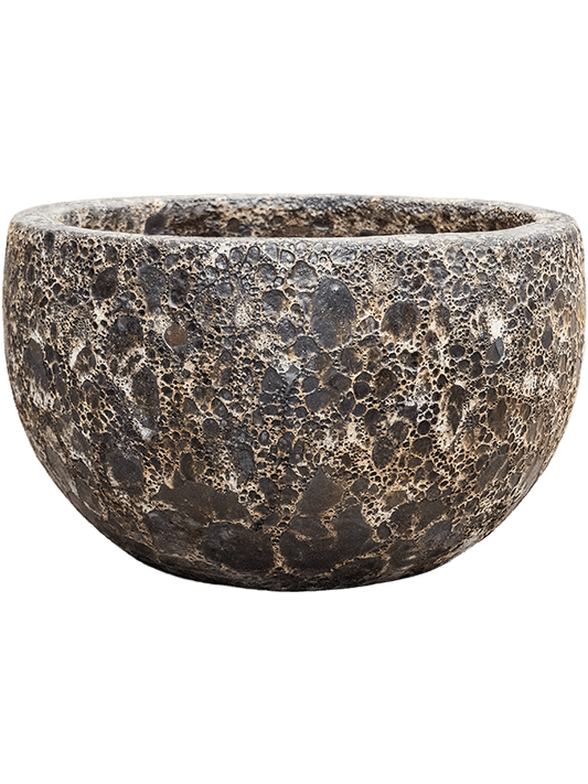 Baq Lava Plant Pot 24cm Height 33cm Dia Bowl Relic Black