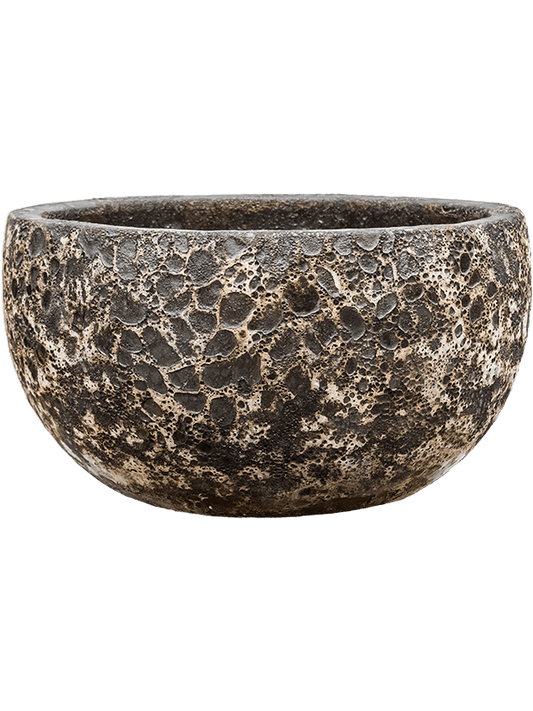 Baq Lava Plant Pot 29cm Height 44cm Dia Bowl Relic Black