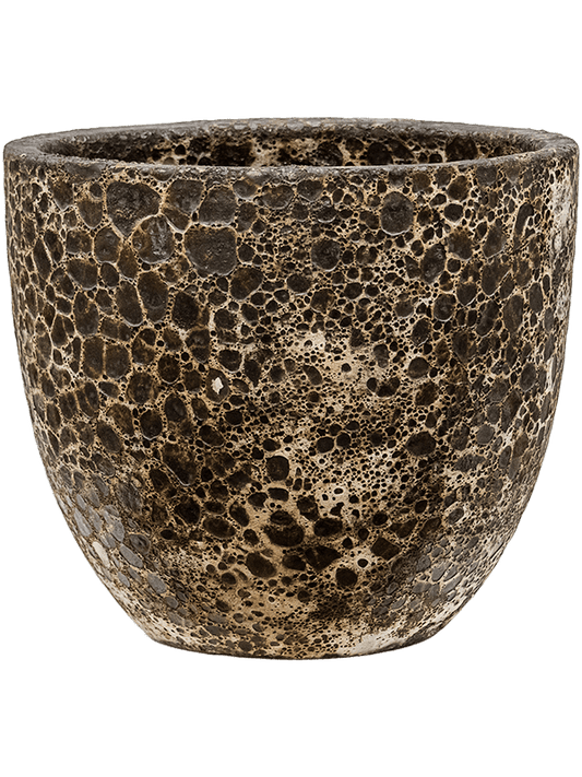 Baq Lava Plant Pot 34cm Height 30cm Dia Couple Relic Black