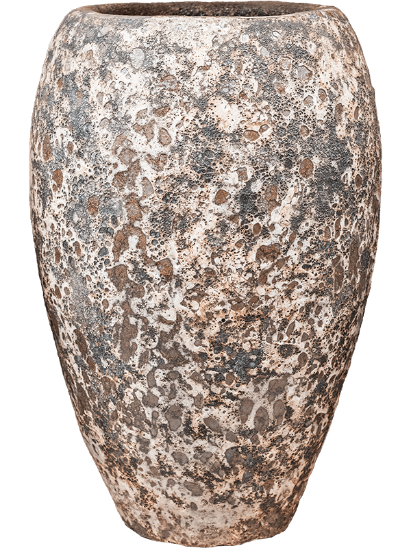 Baq Lava Plant Pot 75cm Height 31cm Dia Emperor Relic Rust Metal