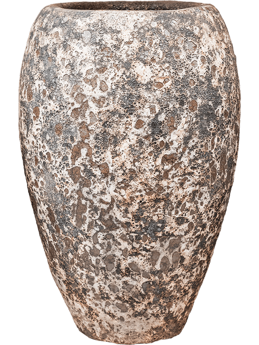 Baq Lava Plant Pot 75cm Height 31cm Dia Emperor Relic Rust Metal