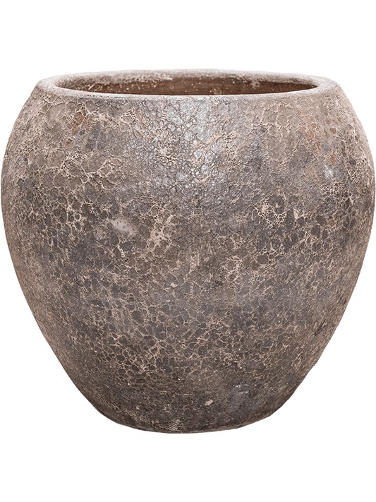 Baq Lava Plant Pot 50cm Height 37cm Dia Balloon Relic Rust Metal