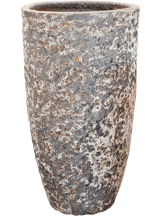 Baq Lava Plant Pot 105cm Height 49cm Dia Partner Relic Rust Metal