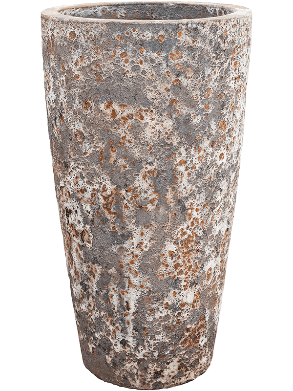 Baq Lava Plant Pot 85cm Height 40cm Dia Partner Straight Relic Rust Metal