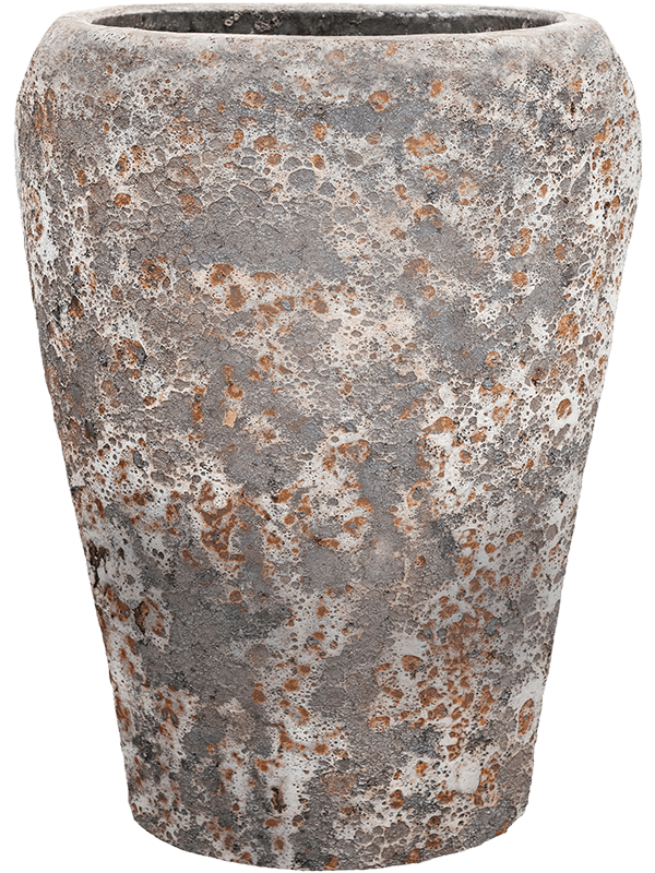 Baq Lava Plant Pot 68cm Height 36cm Dia Coppa Relic Rust Metal