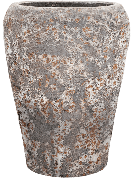 Baq Lava Plant Pot 68cm Height 36cm Dia Coppa Relic Rust Metal