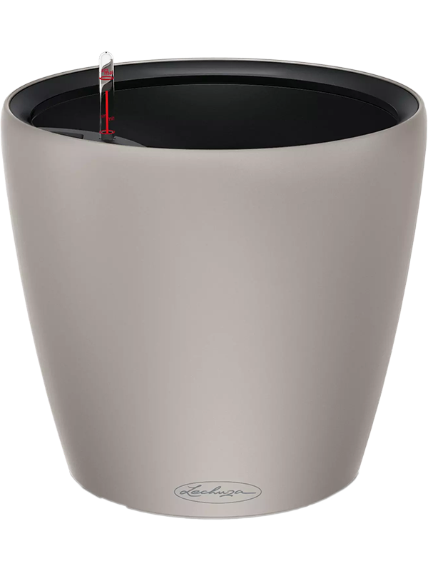 Lechuza Color Classico LS 43 Plant Pot 40cm Height 41cm Dia All Inclusive Set Sand Brown