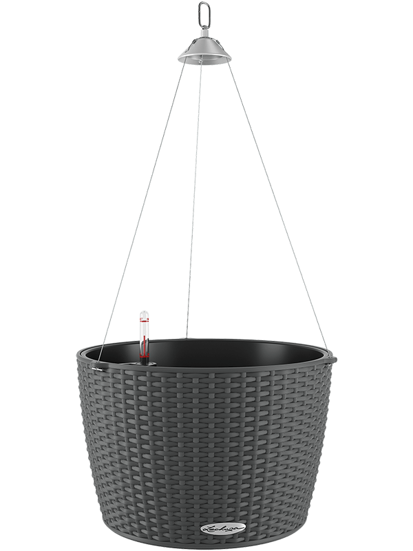 Lechuza Nido Cottage 35 Plant Pot 23cm Height 32cm Dia All Inclusive Set Granite