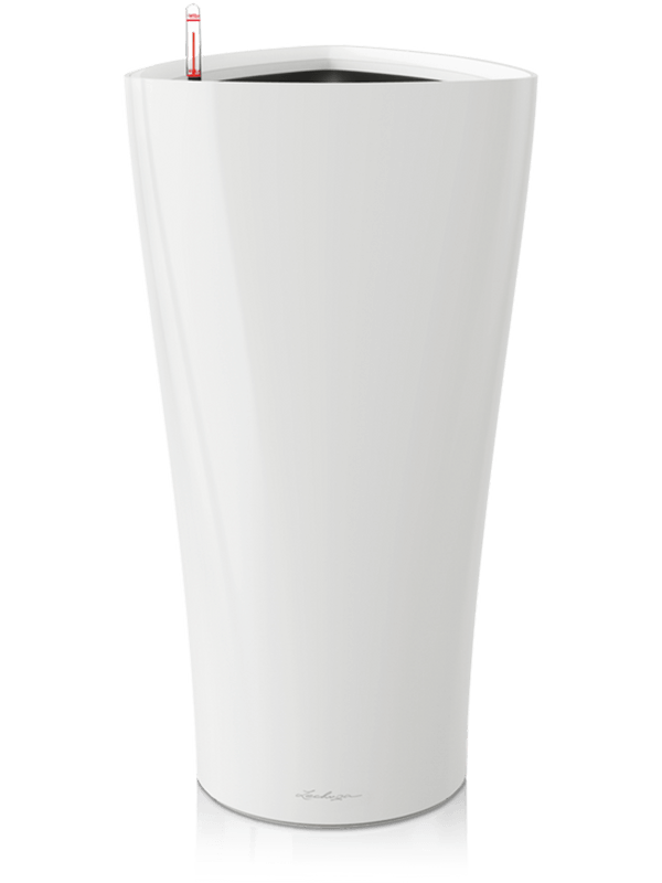 Lechuza Premium Delta 30 Plant Pot 56cm Height 25cm Dia All Inclusive Set White