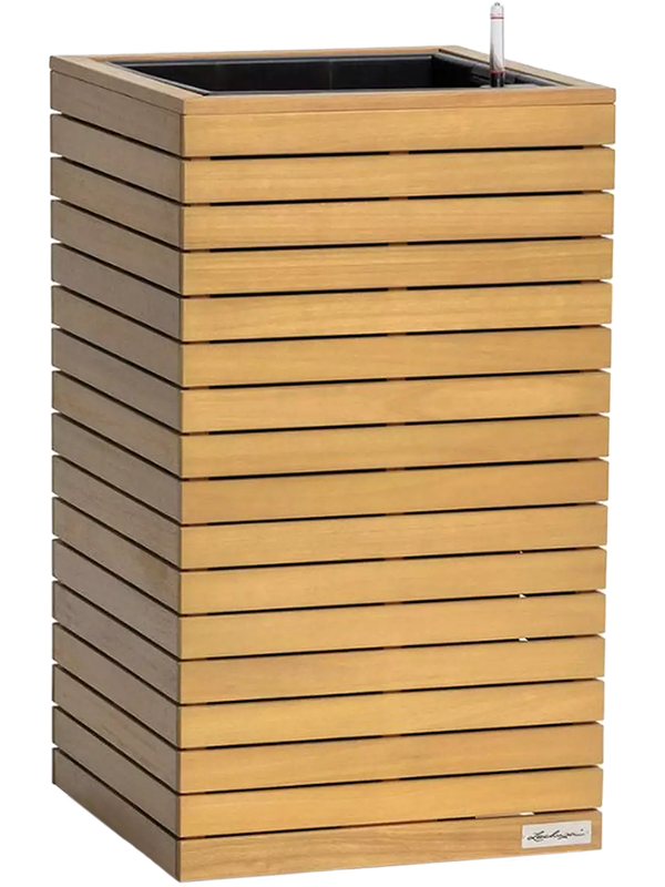Lechuza Palo Natural Wood 45 Plant Pot 77cm Height 34.5cm Dia All Inclusive Set High