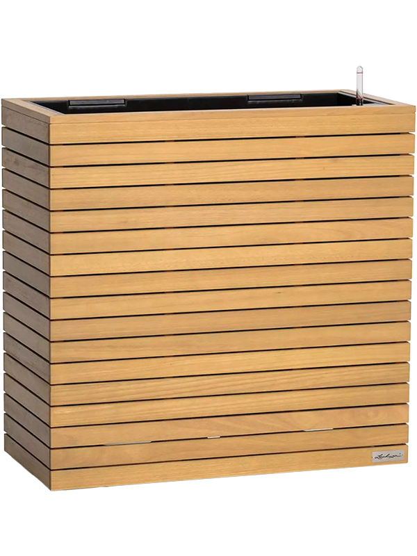 Lechuza Palo Natural Wood 80 Plant Pot 77cm Height 28cm Dia All Inclusive Set Wide High