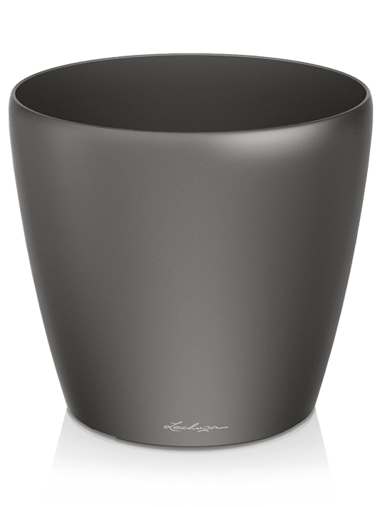 Lechuza Classico Plant Pot 20cm Height 20cm Dia Anthracite metallic