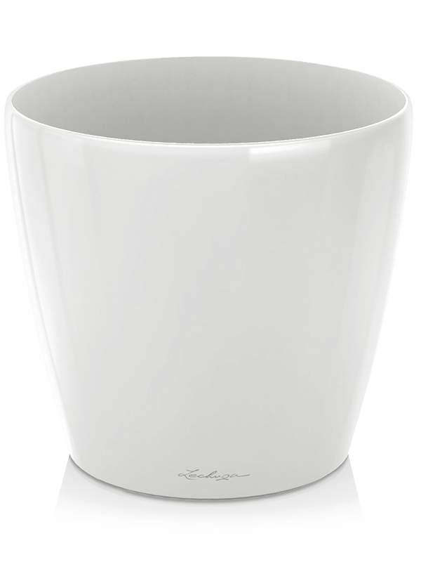 Lechuza Classico Plant Pot 26cm Height 26cm Dia White High Gloss