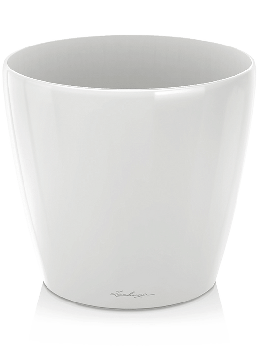 Lechuza Classico Plant Pot 26cm Height 26cm Dia White High Gloss